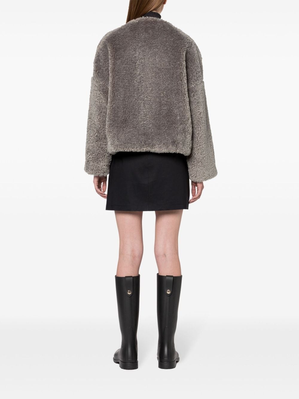 faux-fur jacket - 4