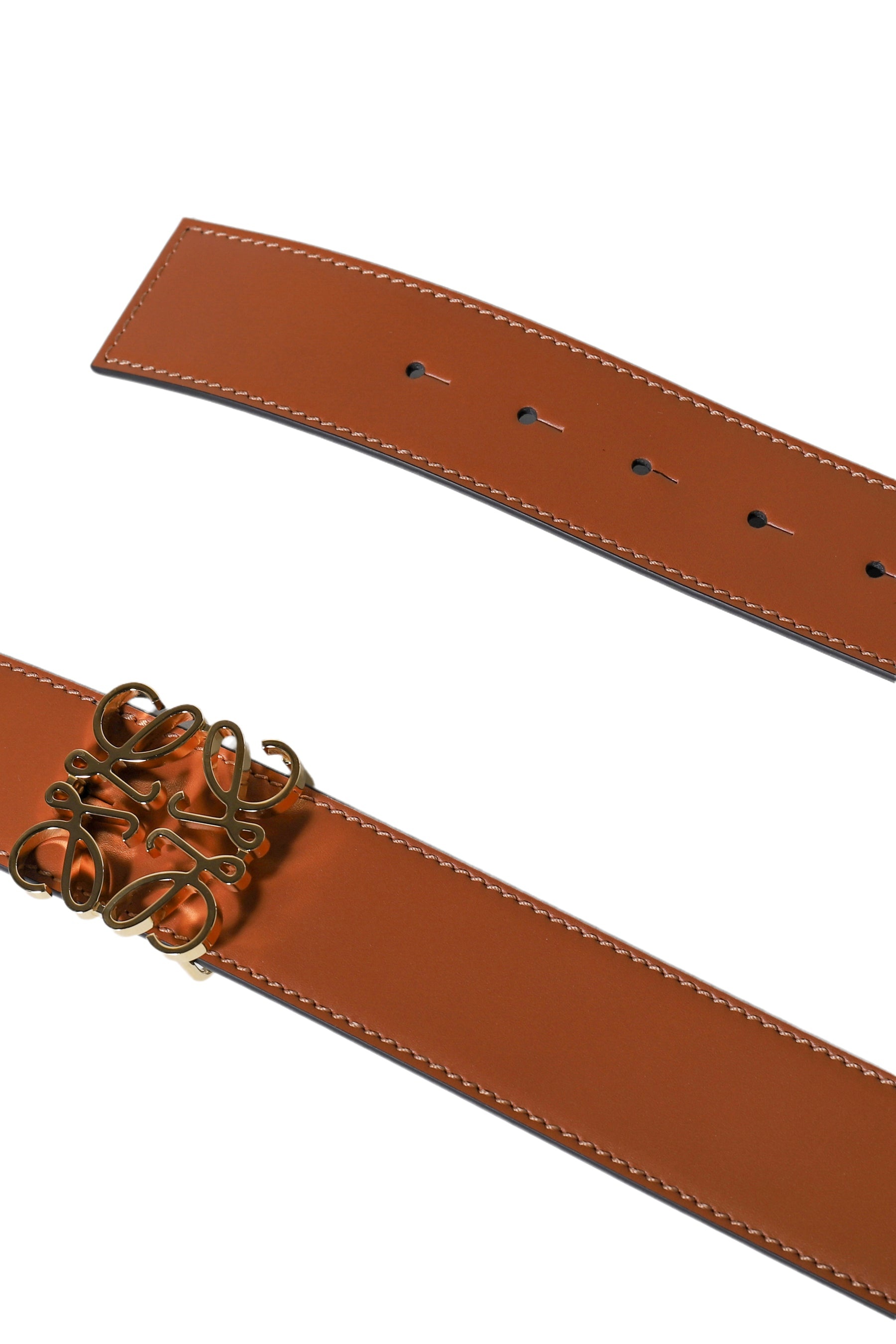 REVERSIBLE ANAGRAM BELT 4CM / TAN BLK GLD - 4