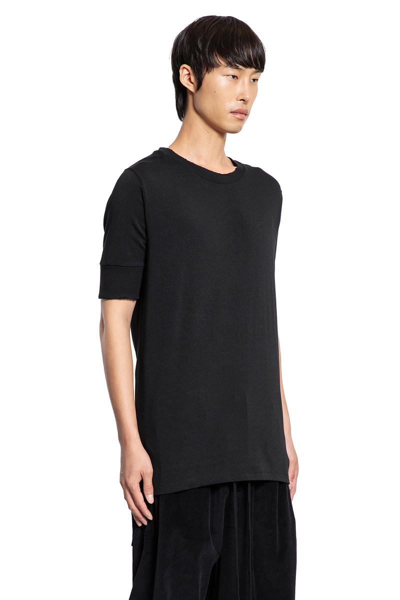 thom/krom Distressed Stretch Cotton Modal T-shirt outlook