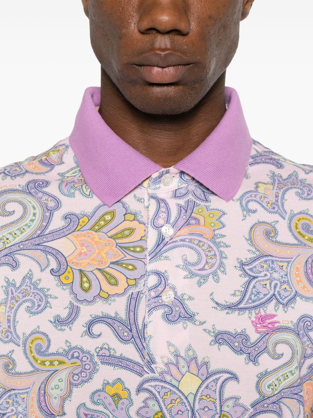 paisley polo shirt - 4