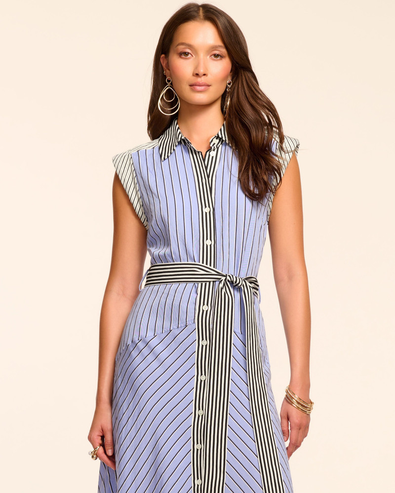 RAMY BROOK Vivienne Button Down Sleeveless Midi Dress outlook