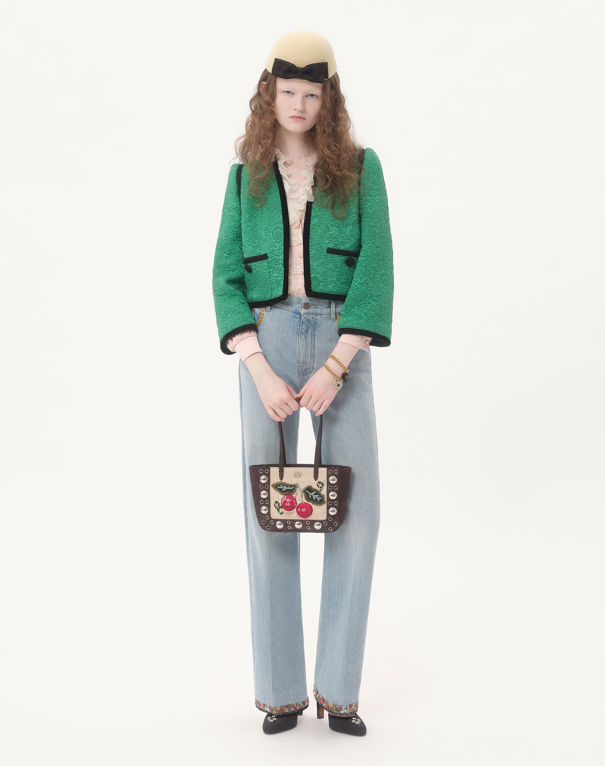 VALENTINO GARAVANI NELLCÔTE MINI EMBROIDERED SHOPPING BAG - 2