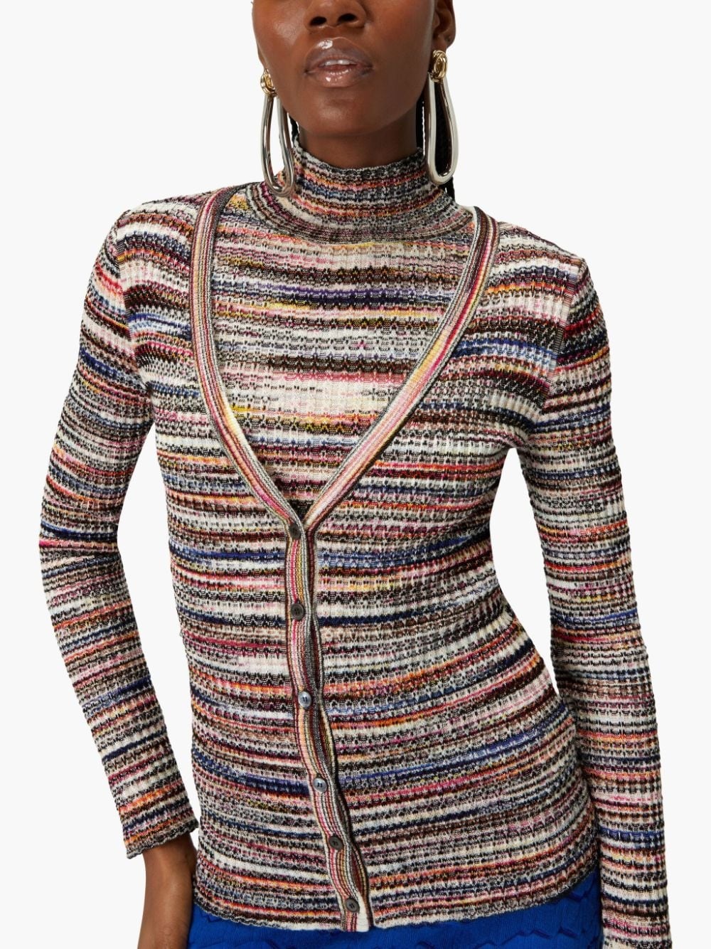 striped cardigan - 4