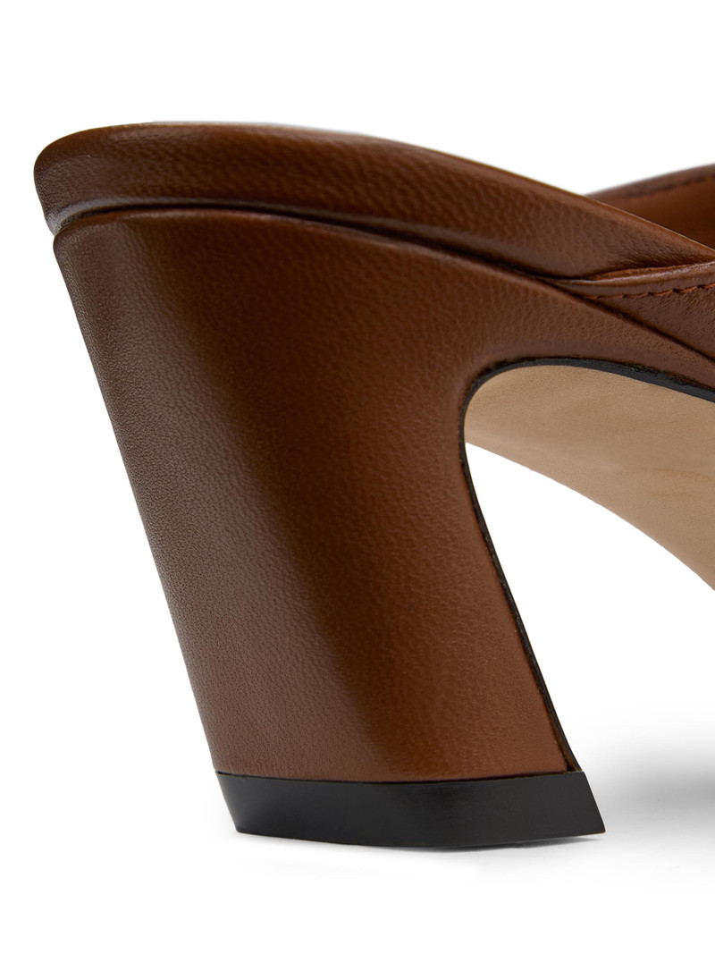 Women's Stassi 50MM Leather Mules - Toasted Almond 5