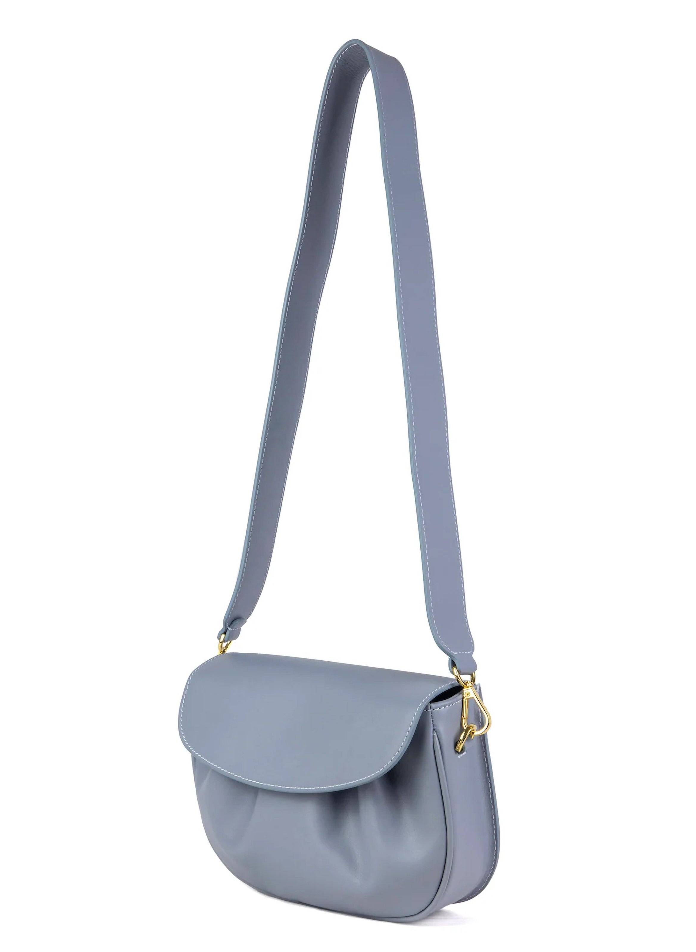 Dimple Flap Leather Smoke - 2