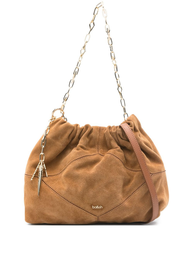 June ruched chain-link mini shoulder bag 1