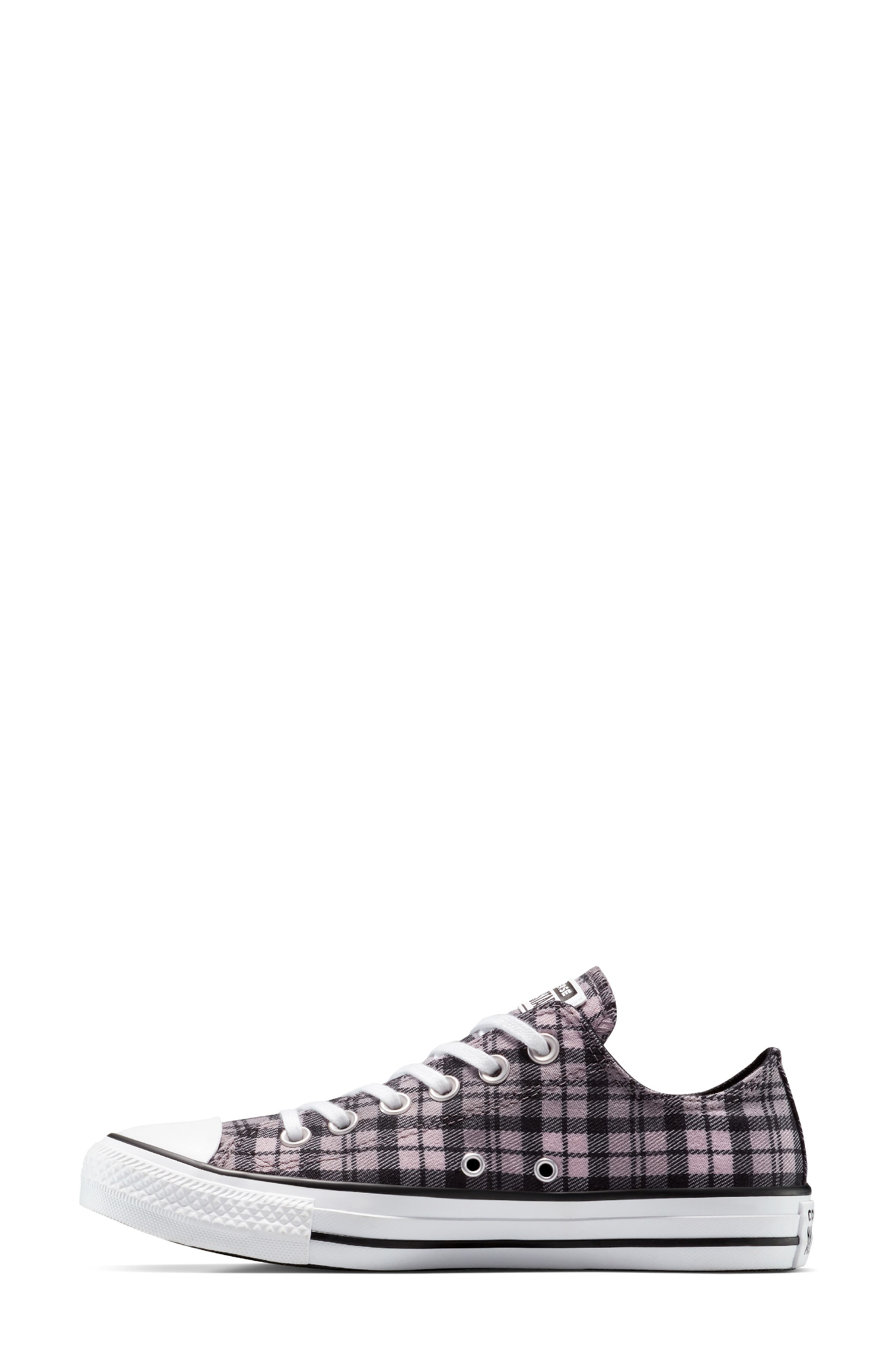 Converse Gender Inclusive Chuck Taylor All Star Plaid Sneaker in Black/Altitude Lilac/White at Nords - 5