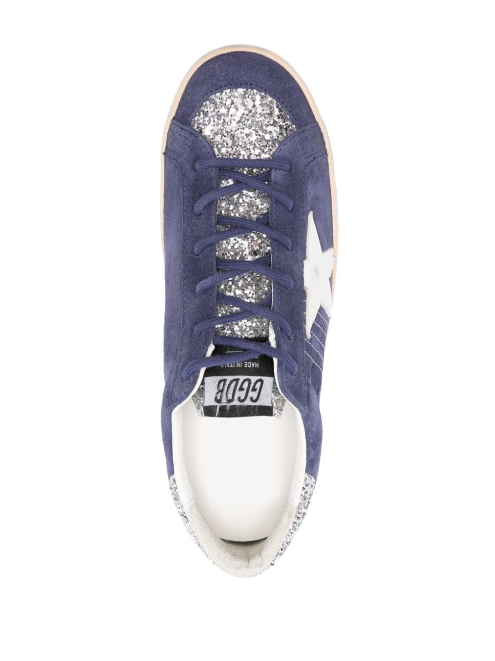 Superstar glitter-panel sneakers - 5