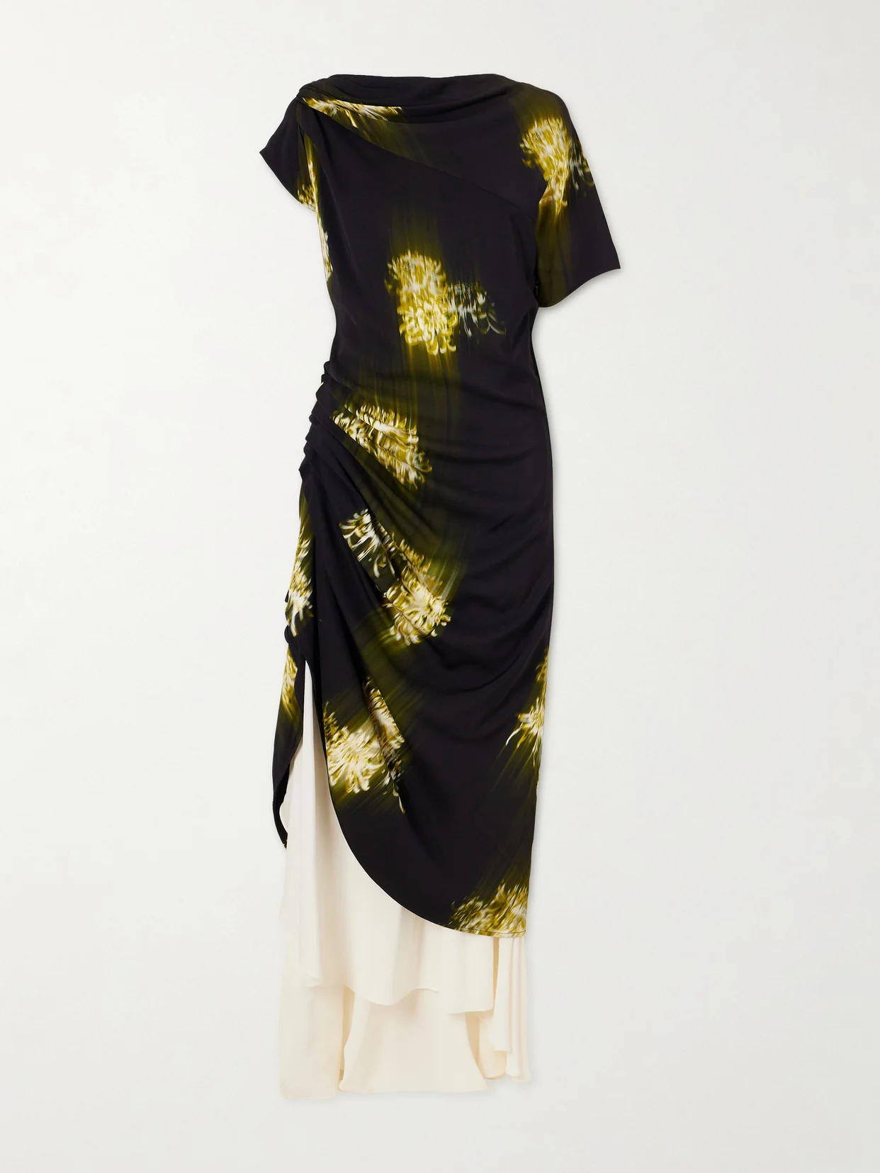 Antonella Tiered Printed Cady Maxi Dress - 1