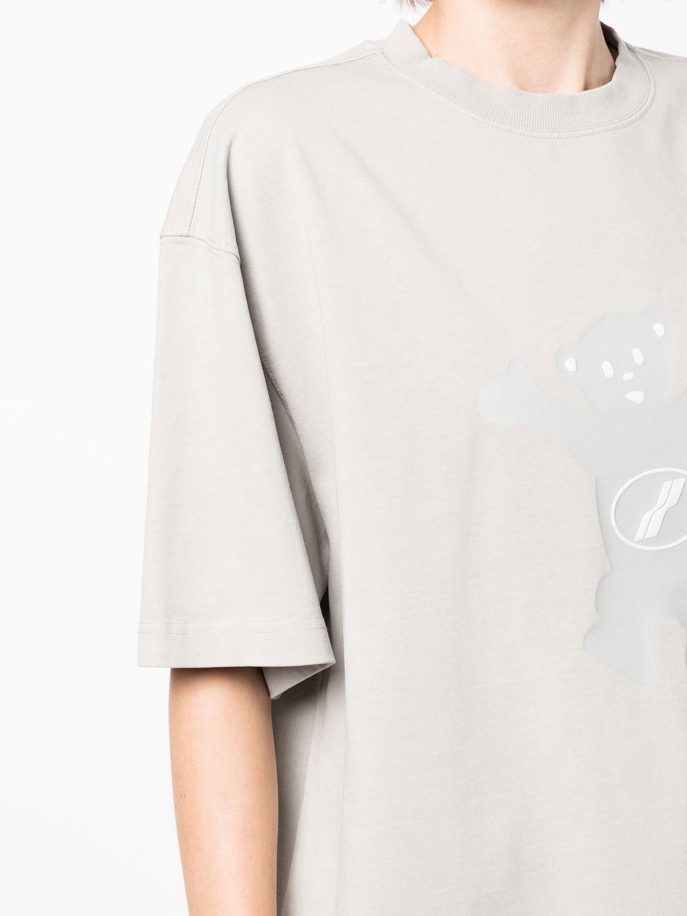 logo print cotton T-shirt - 5