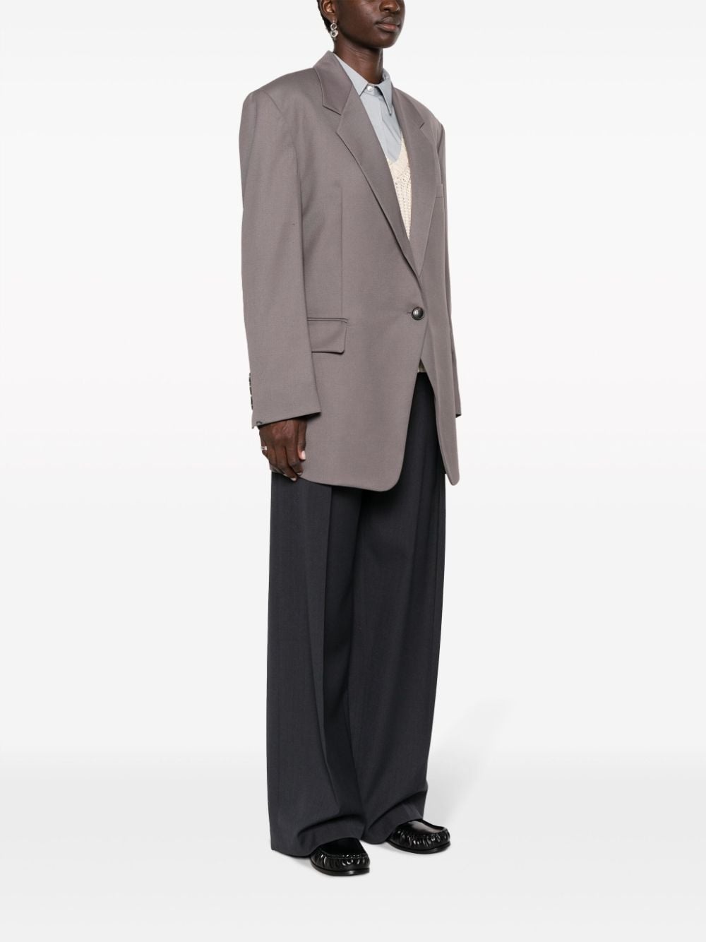 single-breasted blazer - 5