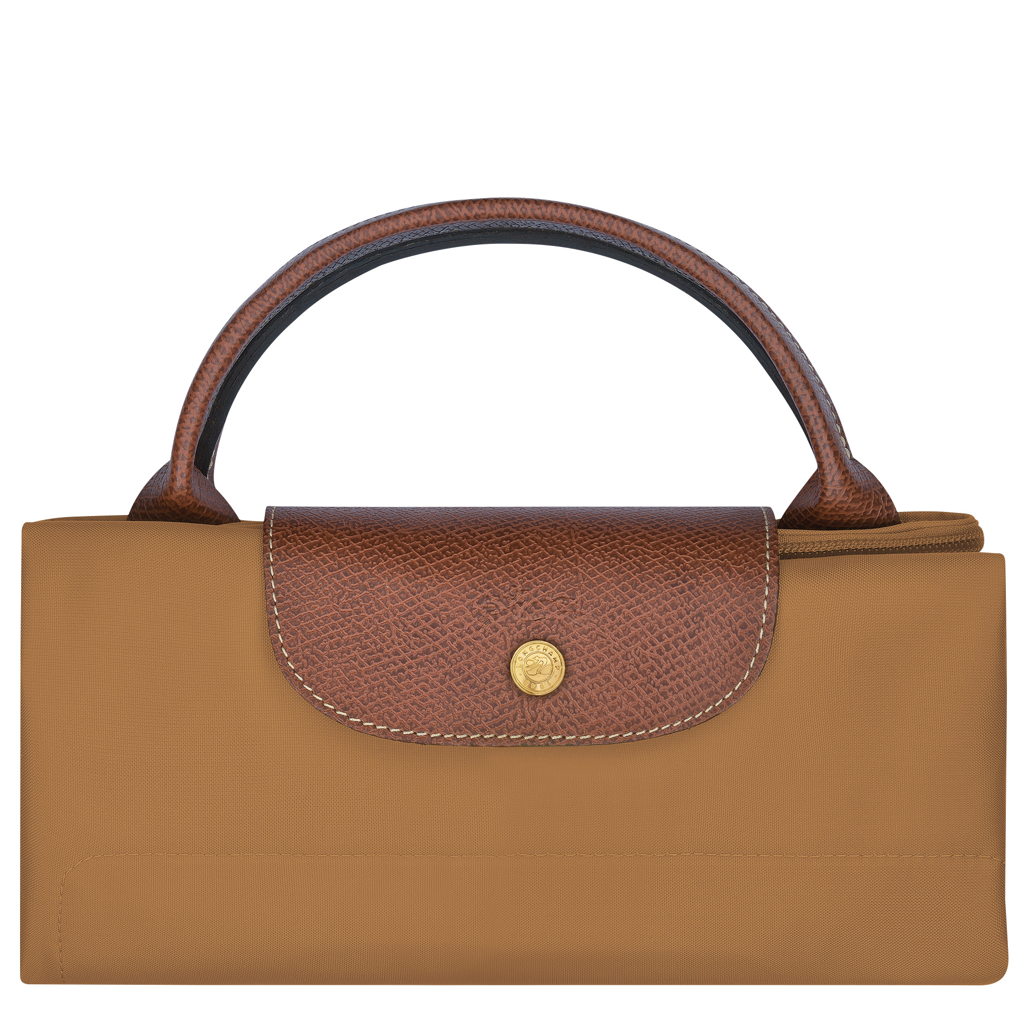 Le Pliage Original M Travel bag Fawn - Recycled canvas - 7