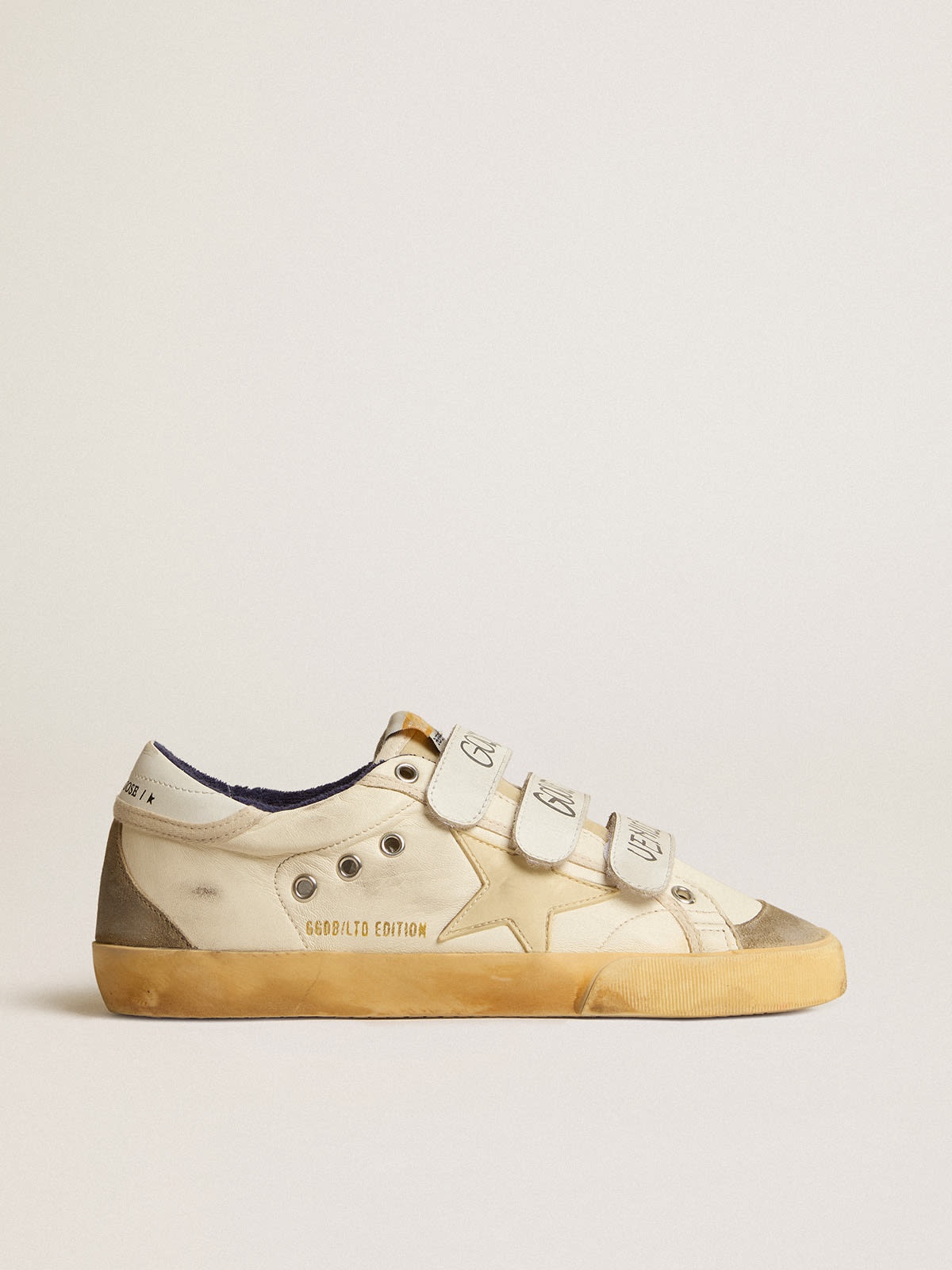 Women’s Old School LAB in nappa with rubber star and suede inserts - 1