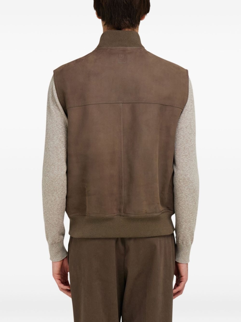 leather gilet - 4