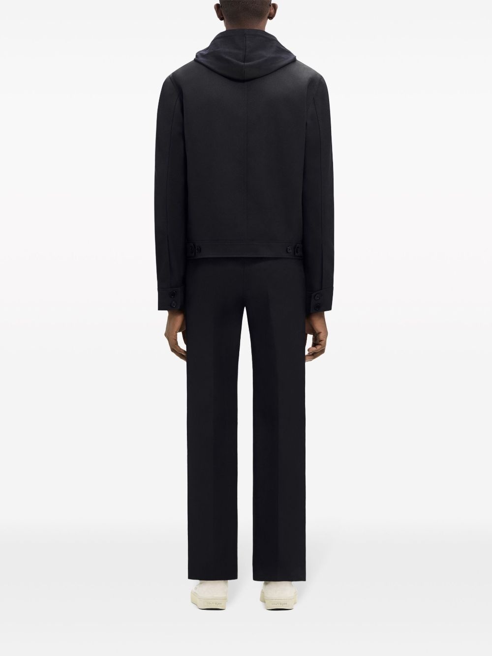 twill-weave shirt jacket - 4