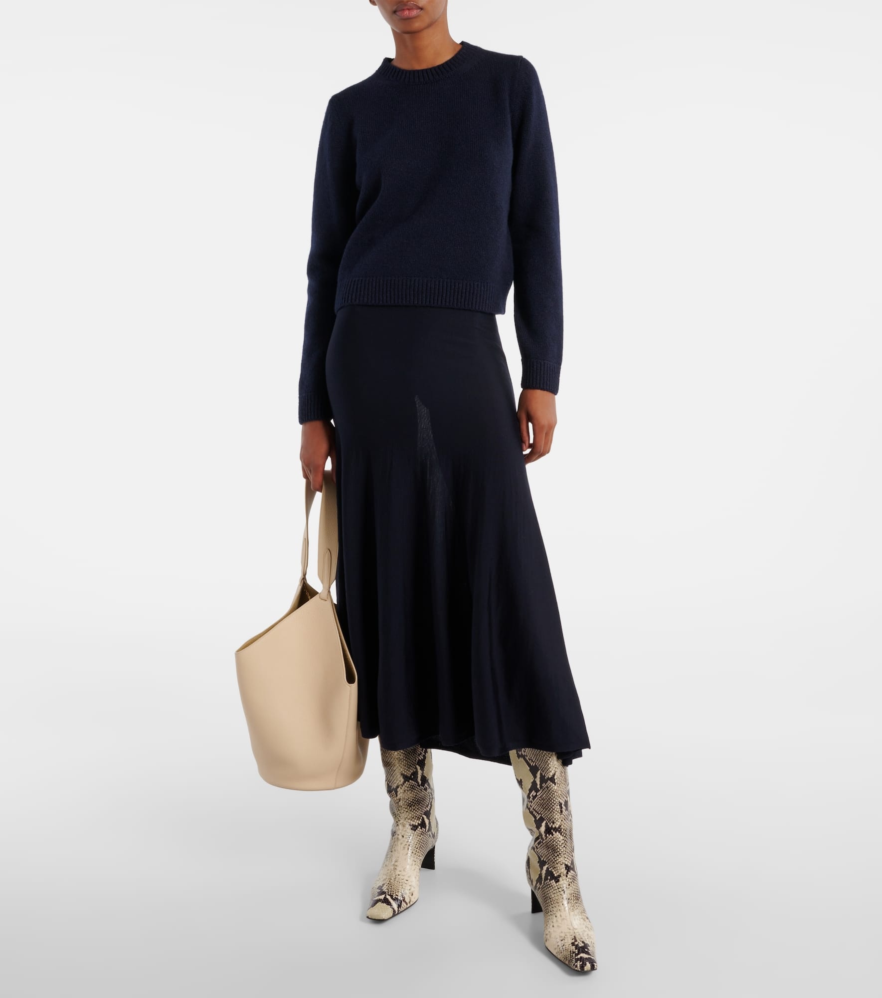 Mayu wool midi skirt - 2