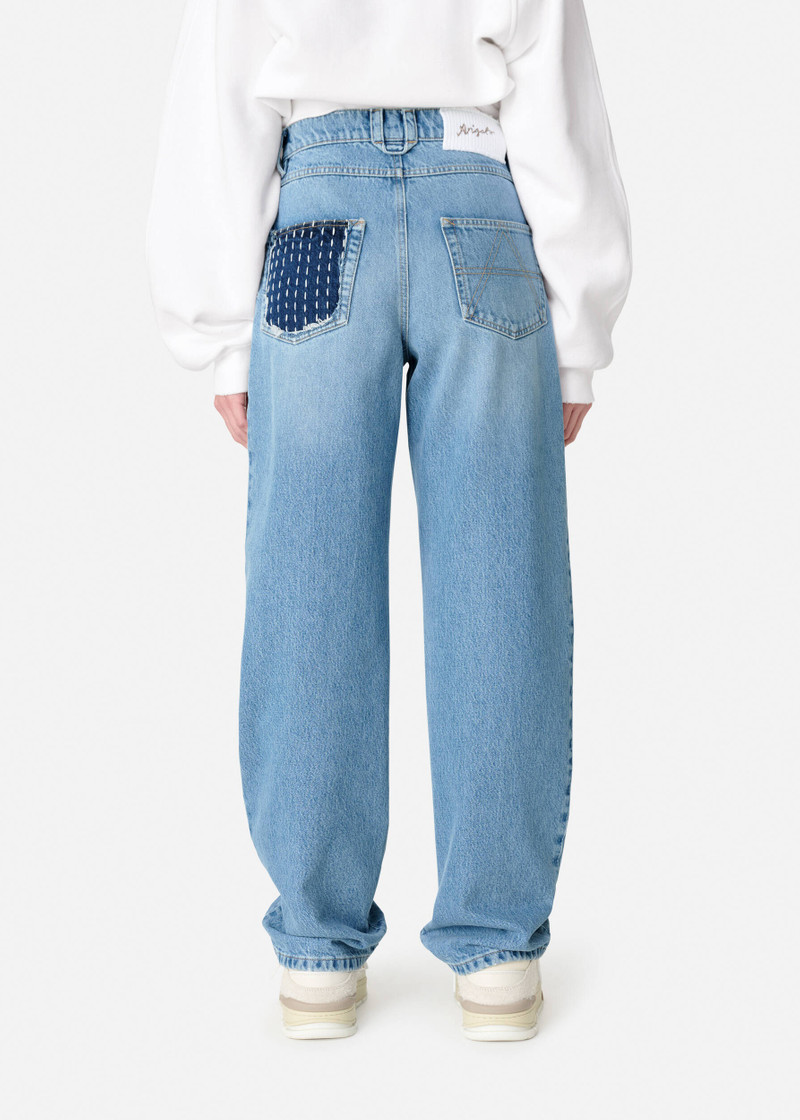 Patchwork Relaxed Jeans 6