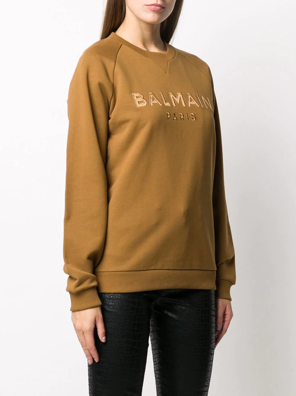 logo-embroidered cotton sweatshirt - 3