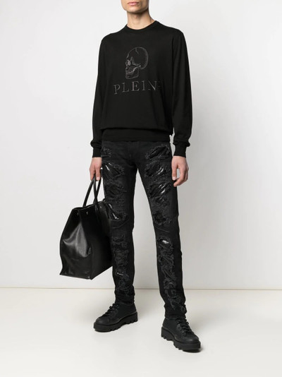 PHILIPP PLEIN Milano-cut ripped jeans outlook