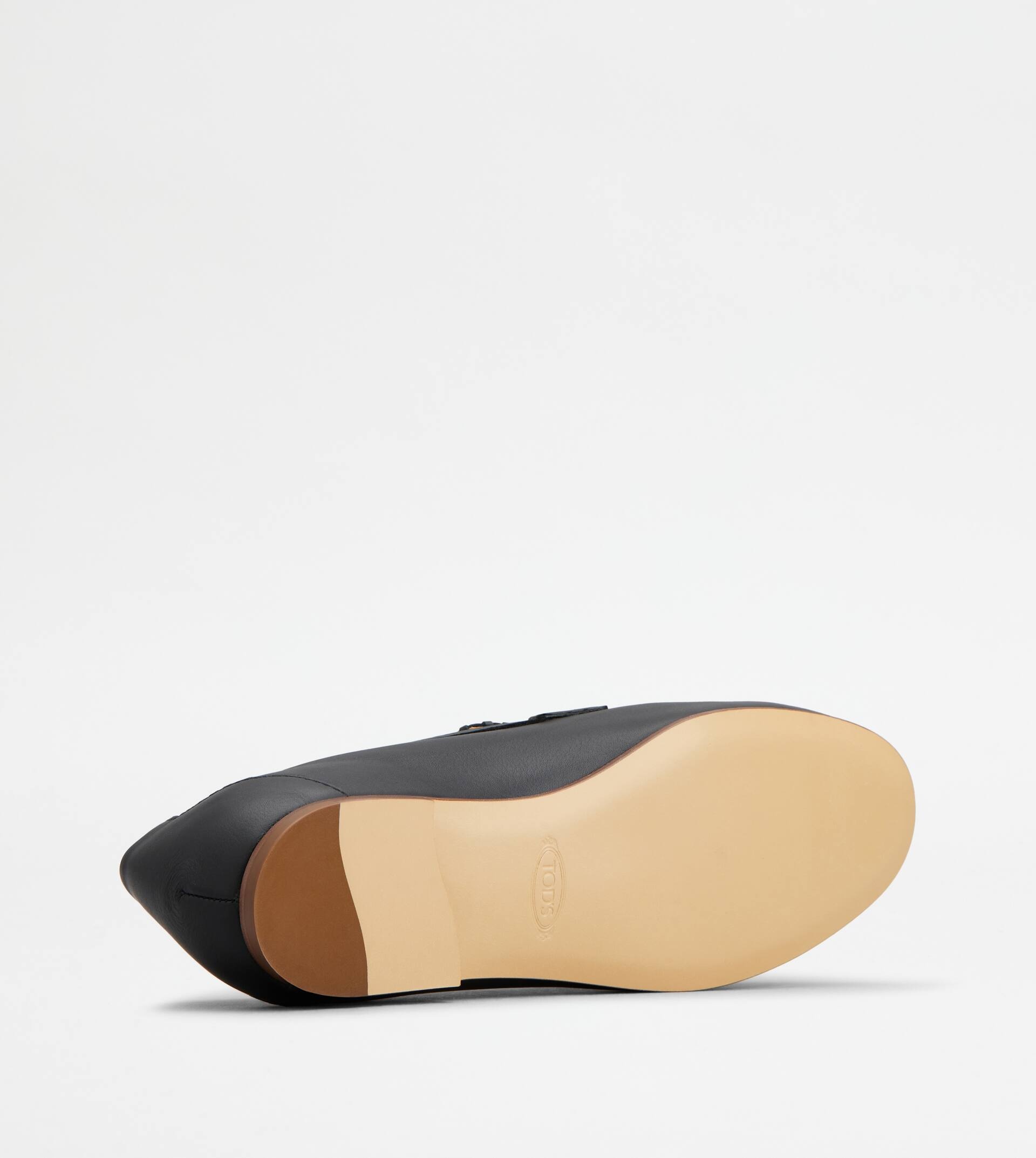 KATE LOAFERS IN LEATHER - BLACK - 5