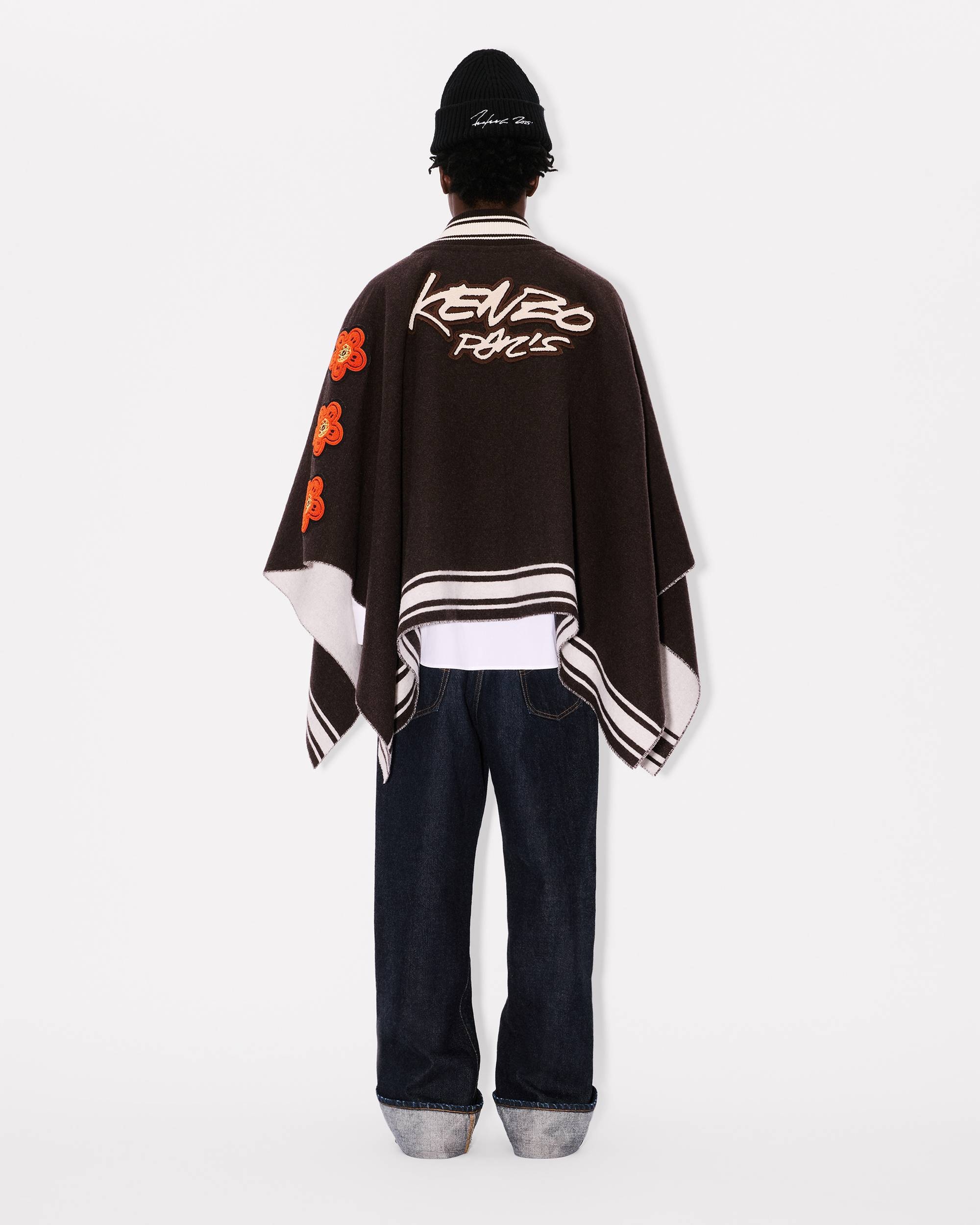 'Kenzo x Futura 2000' poncho in wool - 9