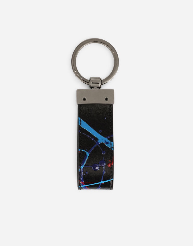 Printed calfskin key chain - 2