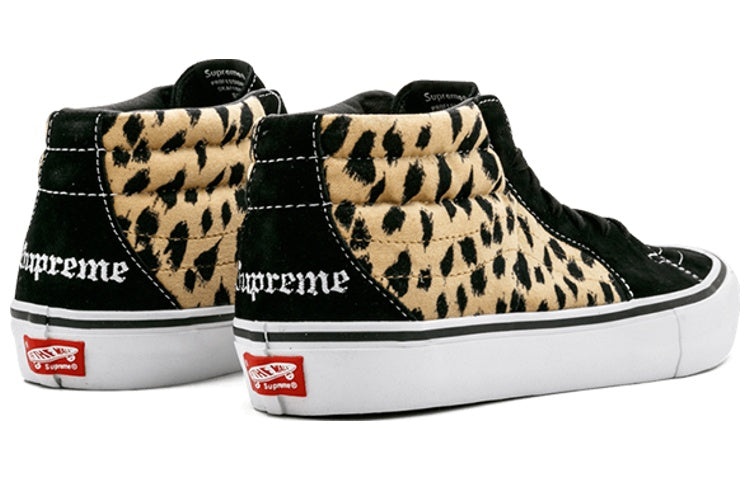 Vans Supreme x Sk8-Mid Pro 'Cheetah Velvet' VN0A347UOPM - 4