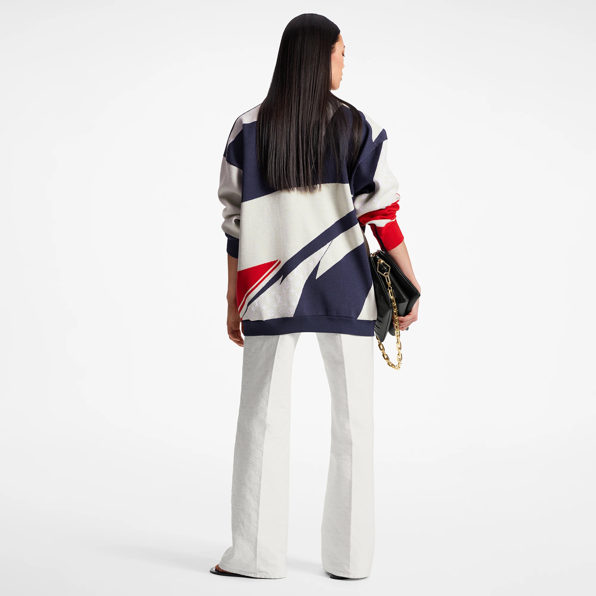 Graphic Nautical Knit Cardigan - 3
