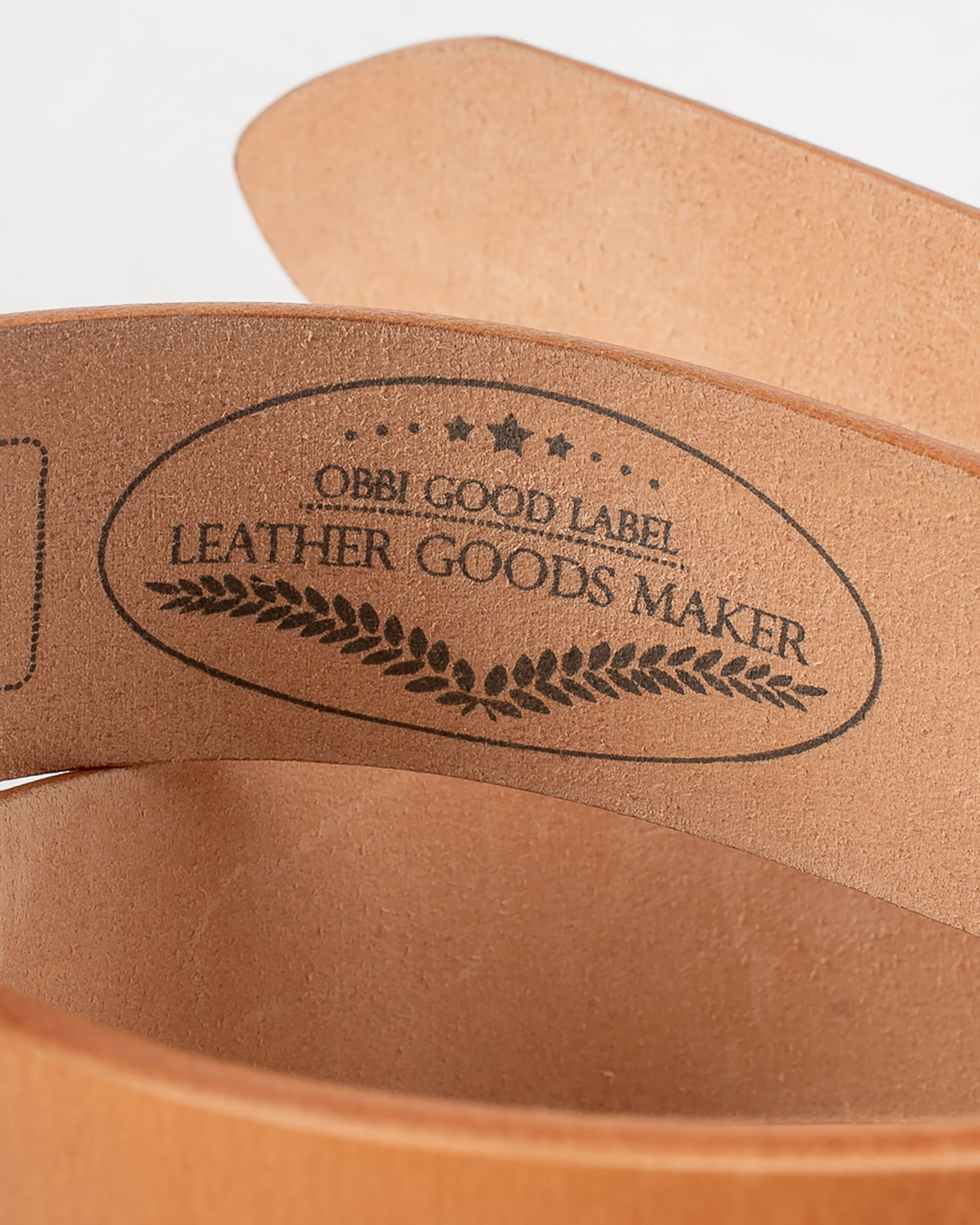 OGL-BELT-DPGAR-NAT OGL Double Prong Garrison Buckle Leather Belt - Natural - 6