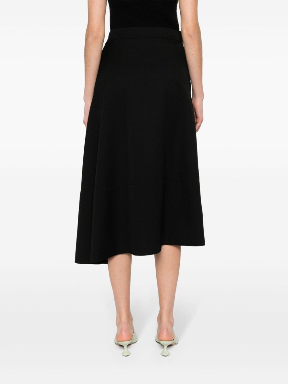 virgin wool midi skirt - 4
