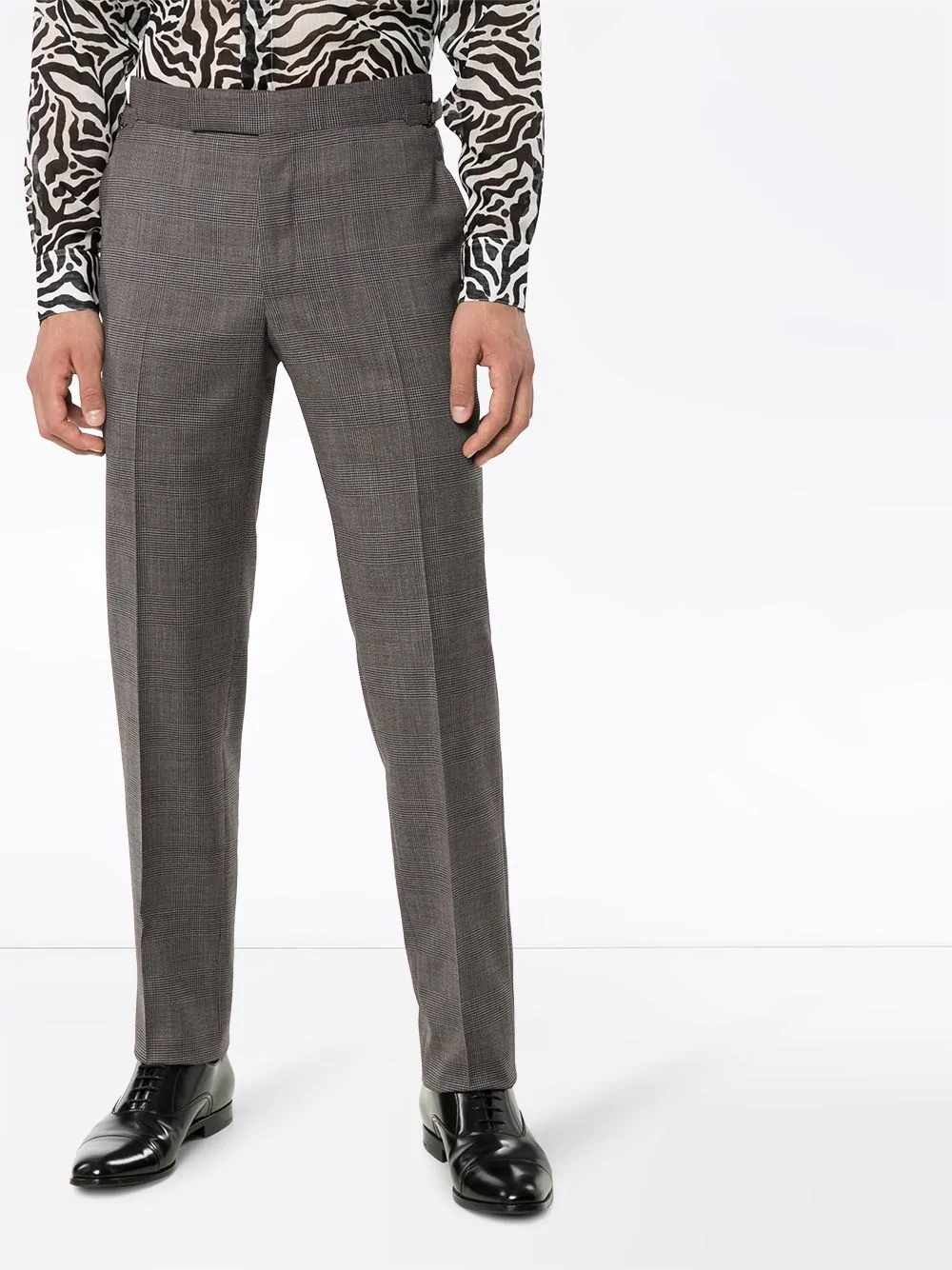 O Connor check tailored trousers - 2