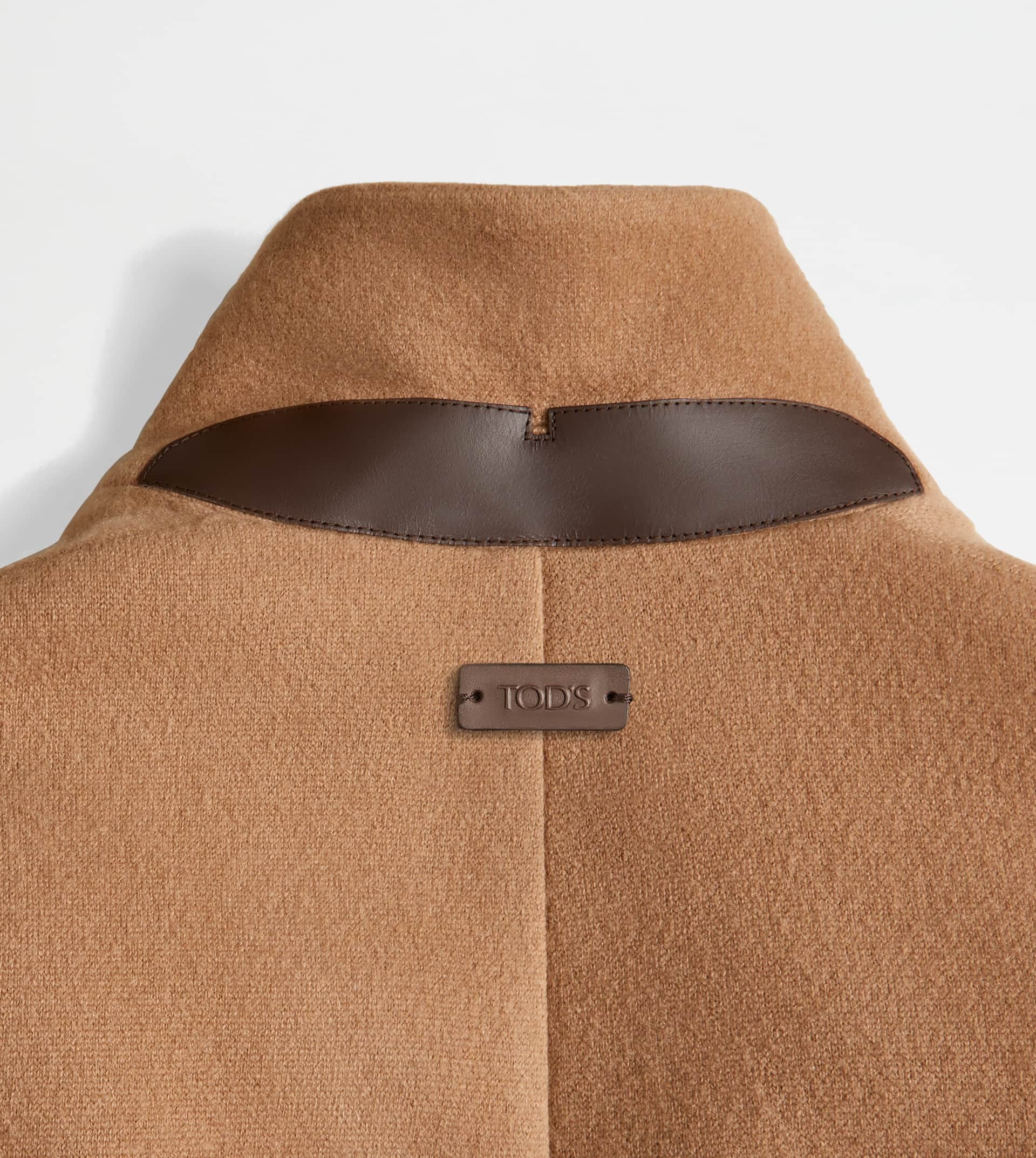 COAT IN CASHMERE BLEND JERSEY - BEIGE - 2