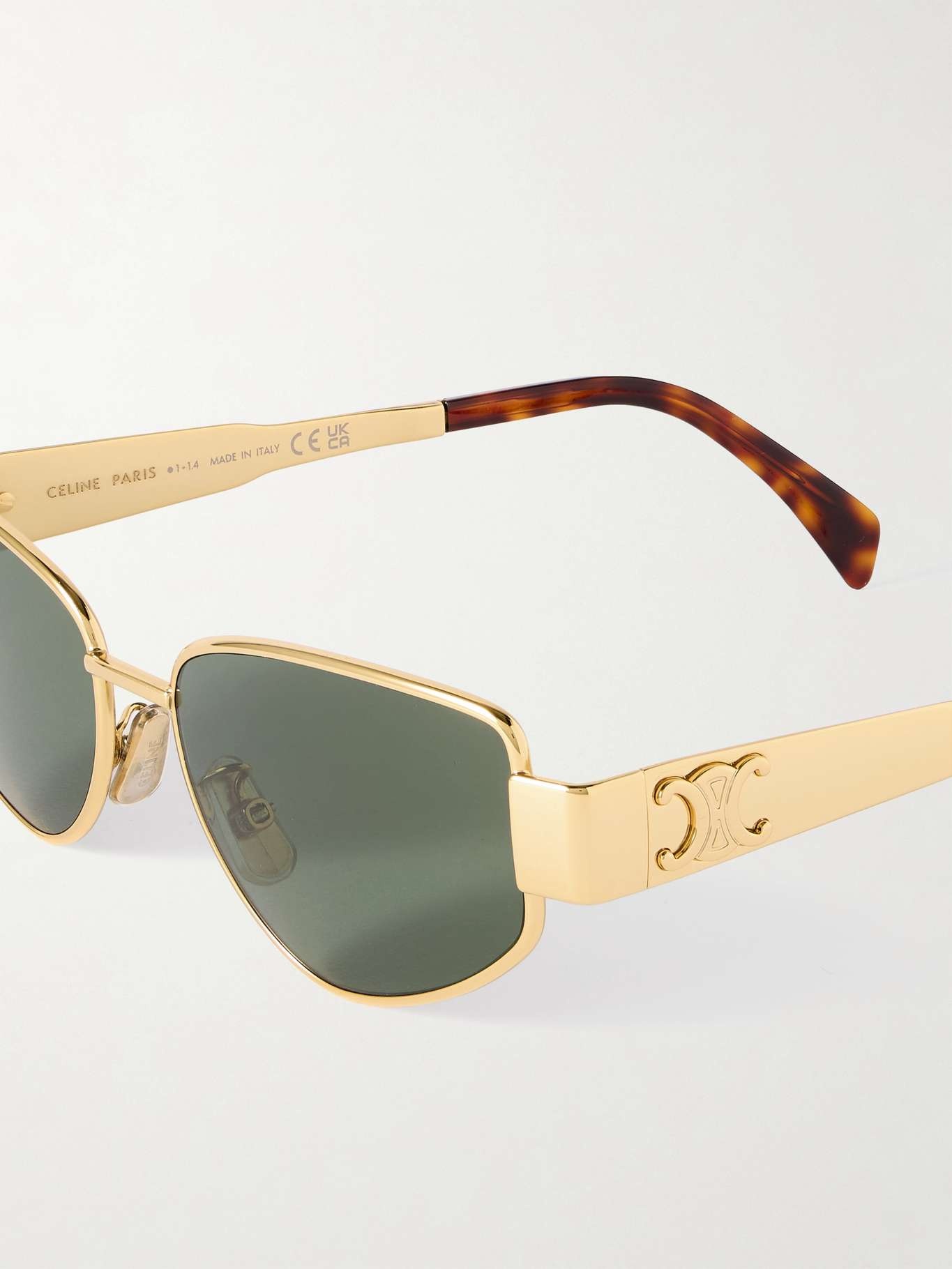 CELINE Cat-eye gold-tone sunglasses Gold | REVERSIBLE