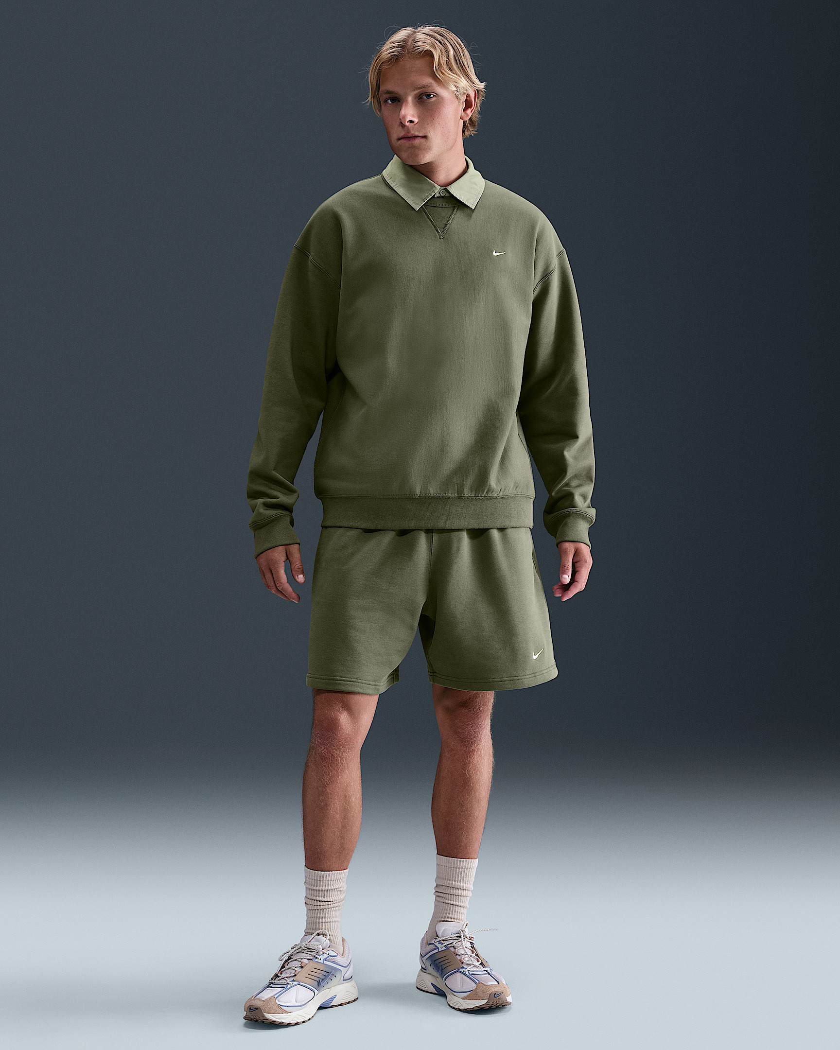 Nike Solo Swoosh Men's Fleece Crew - 4