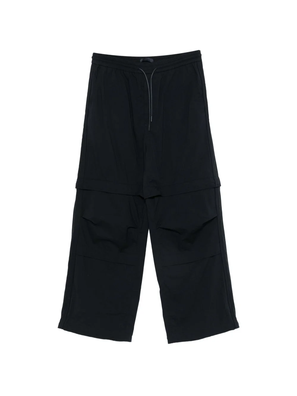 panelled drawstring trousers - 1