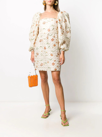 Johanna Ortiz floral print puff-sleeve dress outlook