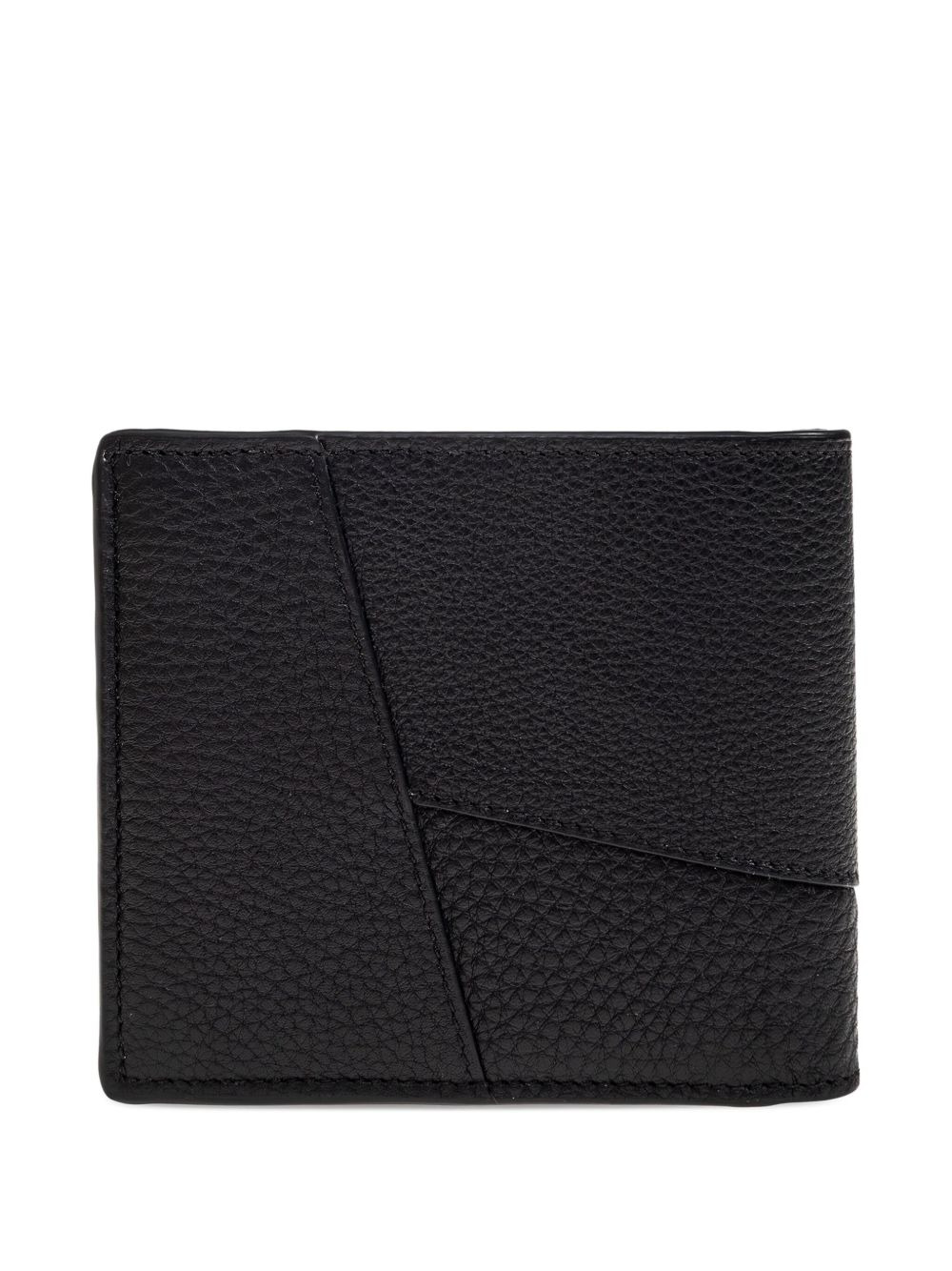 embossed-logo panelled leather wallet - 3