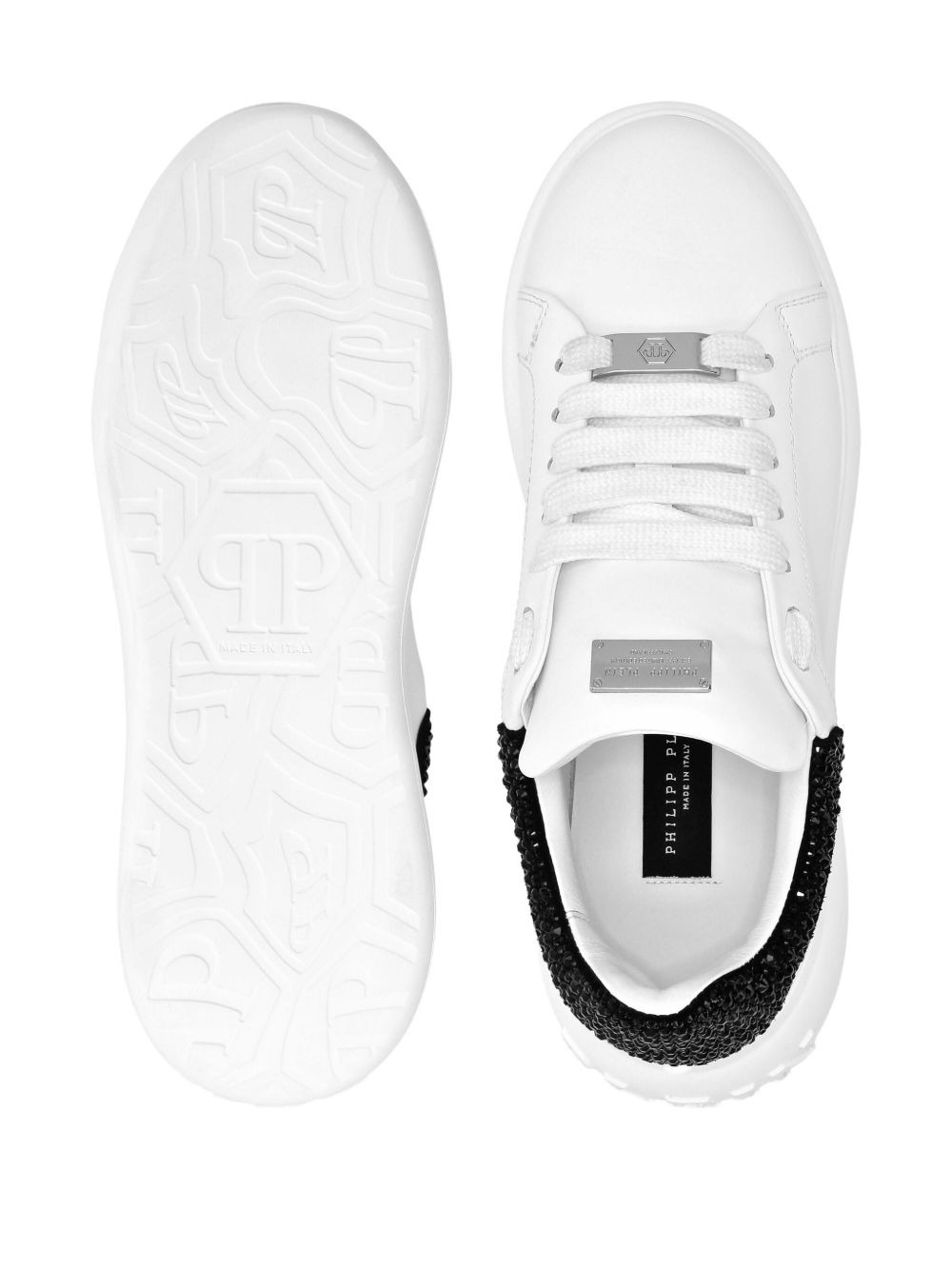 Mix Strass crystal-embellished platform sneakers - 4