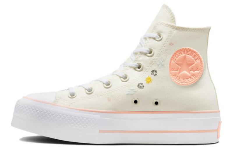 Converse (WMNS) Converse Chuck Taylor All Star Lift HI Shoes 'Floral Embroidery' A03516C outlook