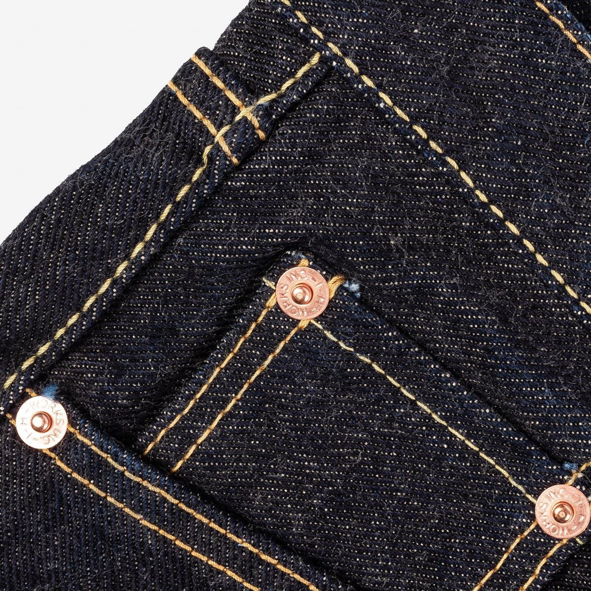 IH-555S-19L 19oz Left Hand Twill Selvedge Denim Super Slim Cut Jeans - Indigo - 12