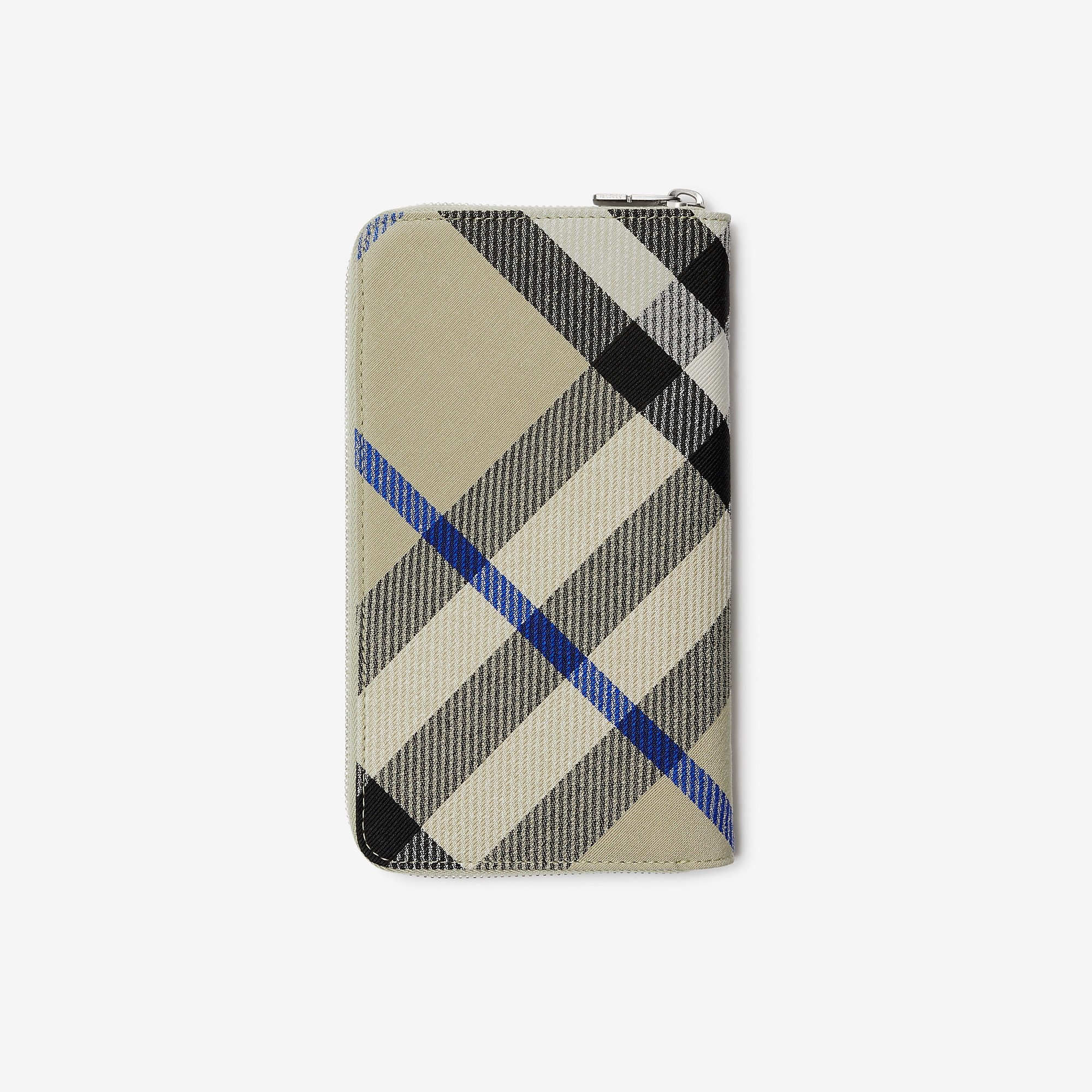 Large Check Zip Wallet - 3