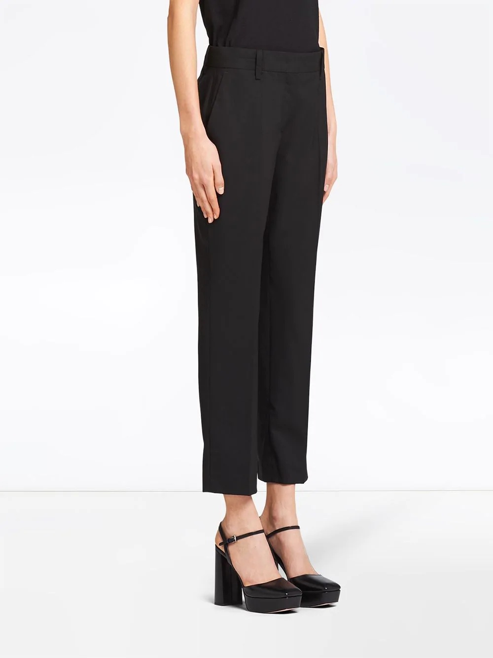 straight wool trousers - 3