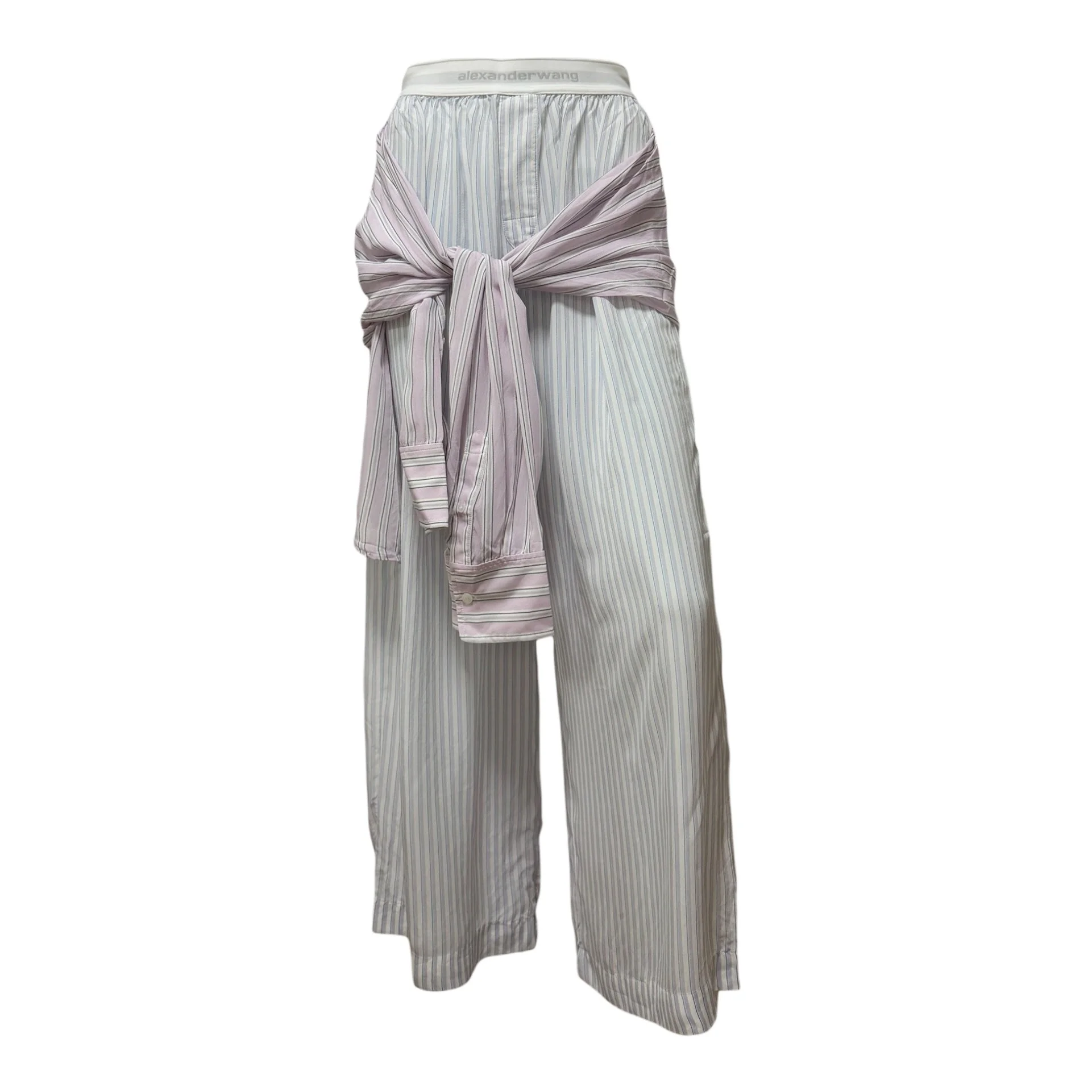 ALEXANDER WANG Spring Summer 2025 Boxer Pants with Pre-Styled Shirt Detail - 1