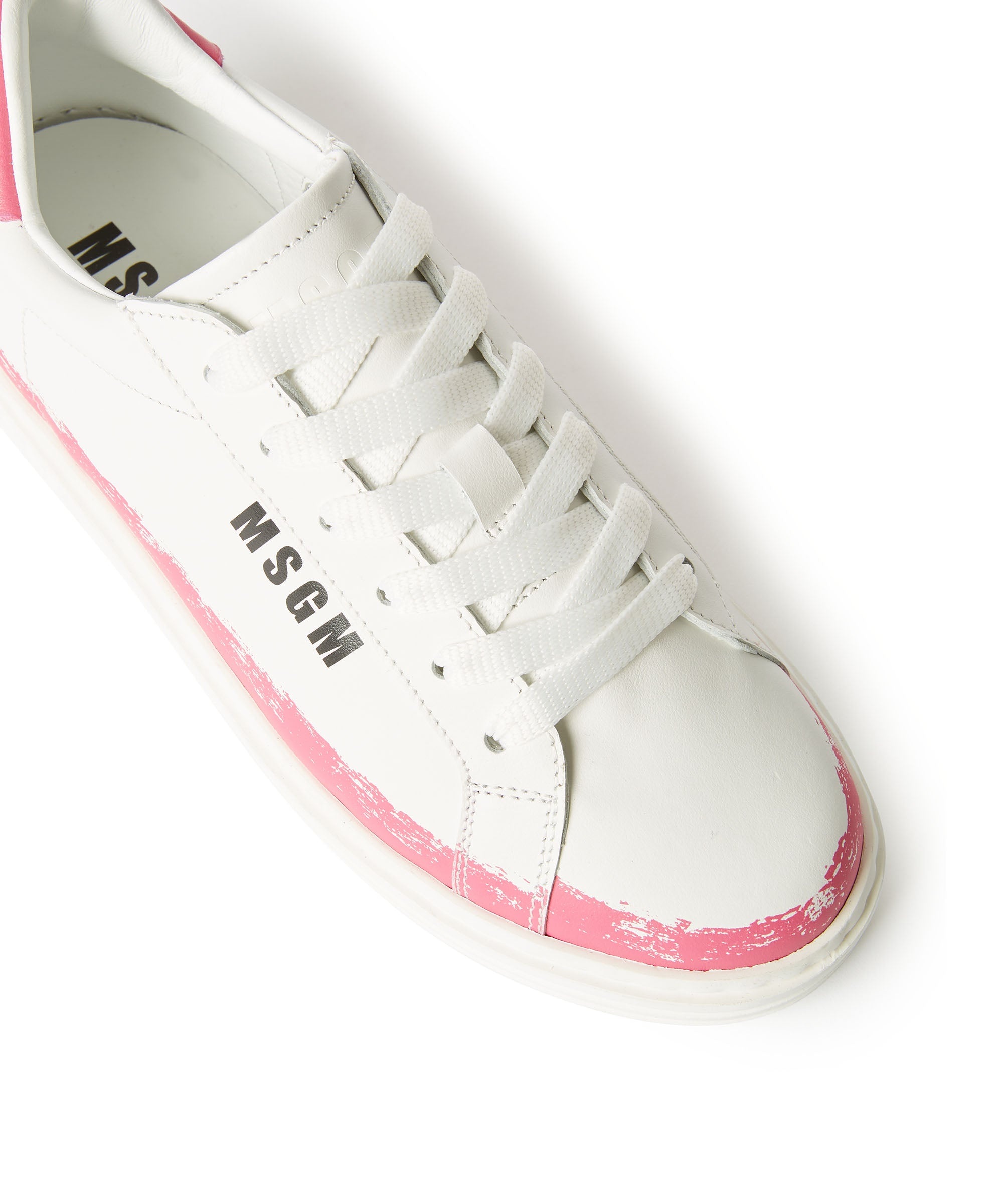 "Iconic" sneakers with brushstroke effect print - 4