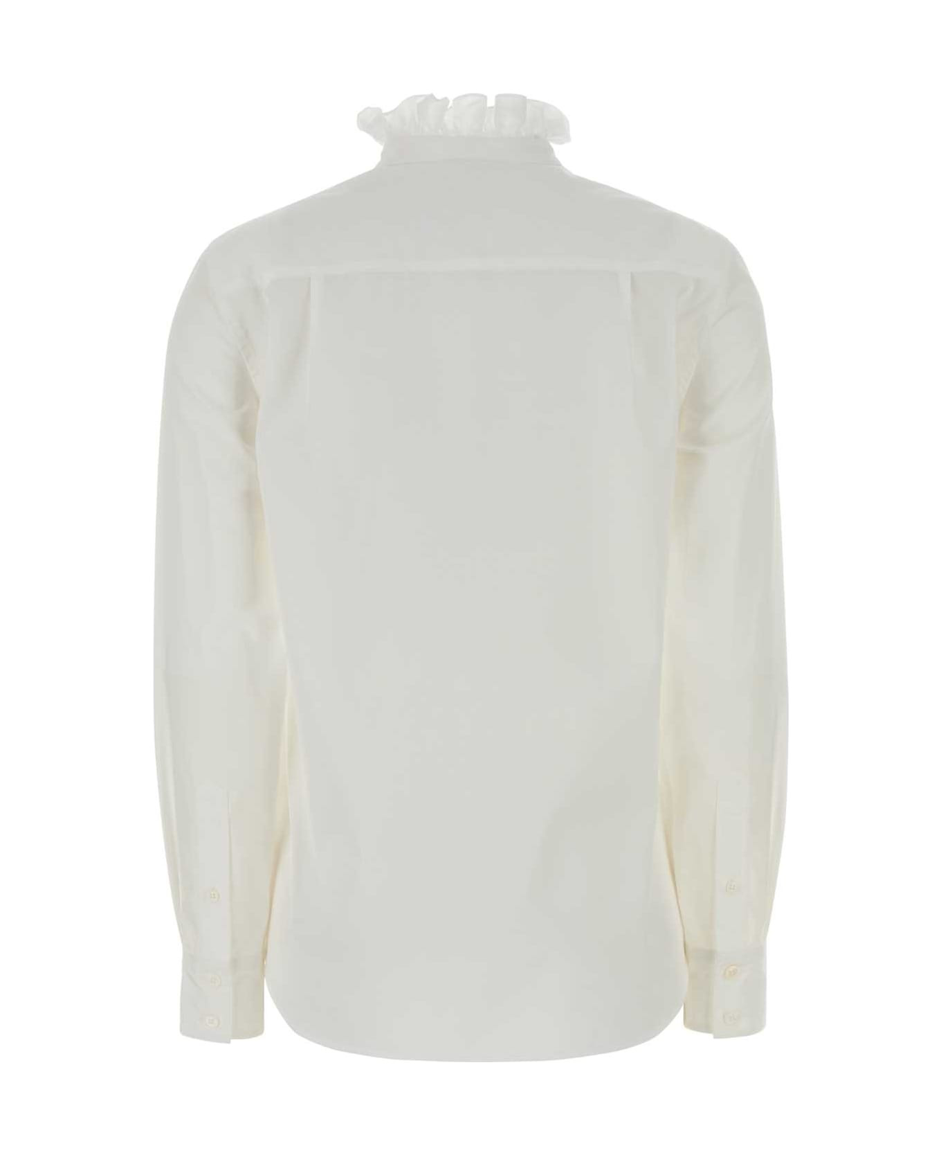 White Poplin Shirt - 2