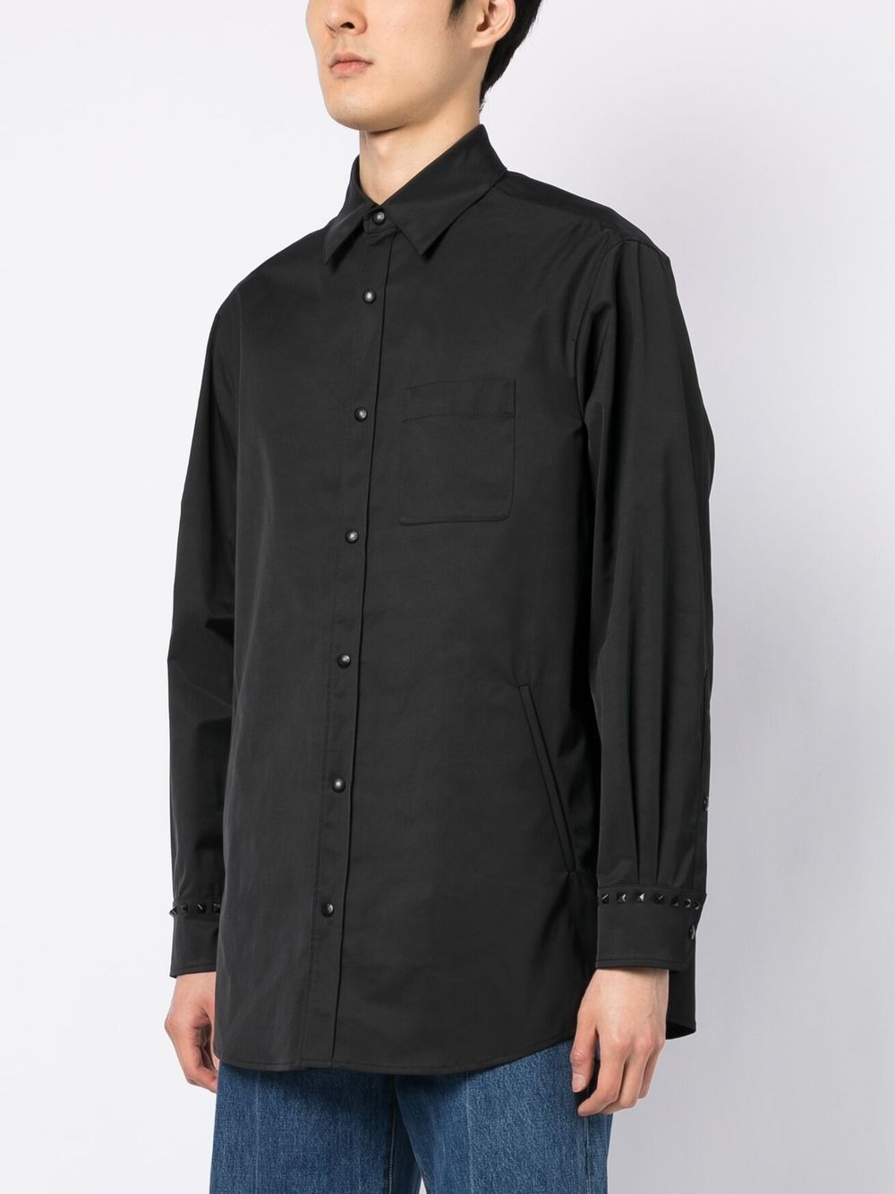 Rockstud-embellished shirt - 3