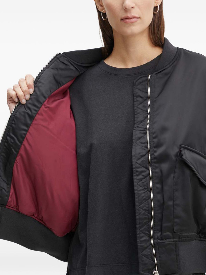 gathered-sleeve bomber jacket 6