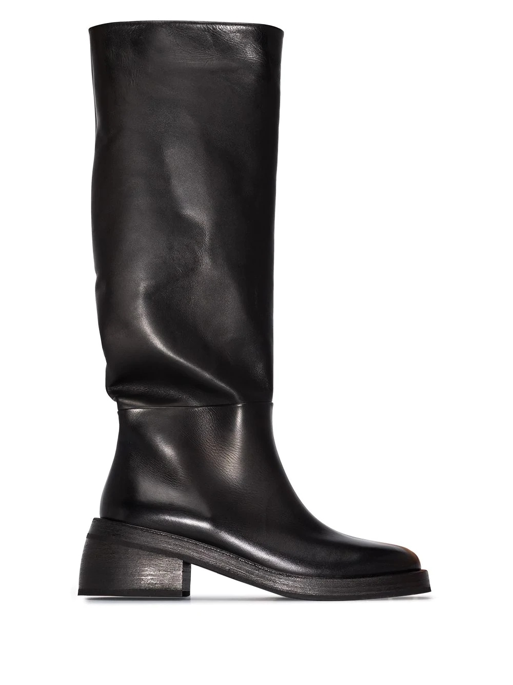 knee-high block heel boots - 1