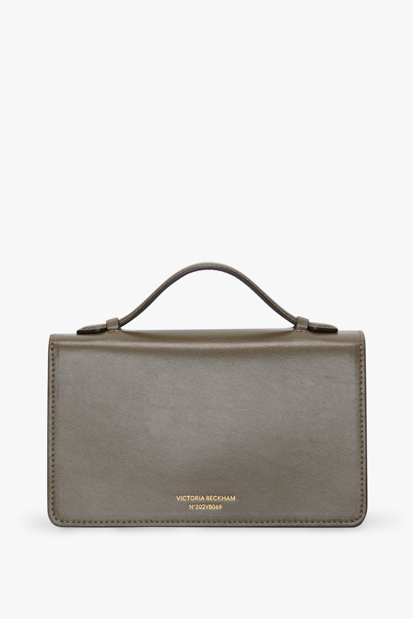 Tonal Mini Dorian Bag In Dark Khaki Smooth Leather - 5