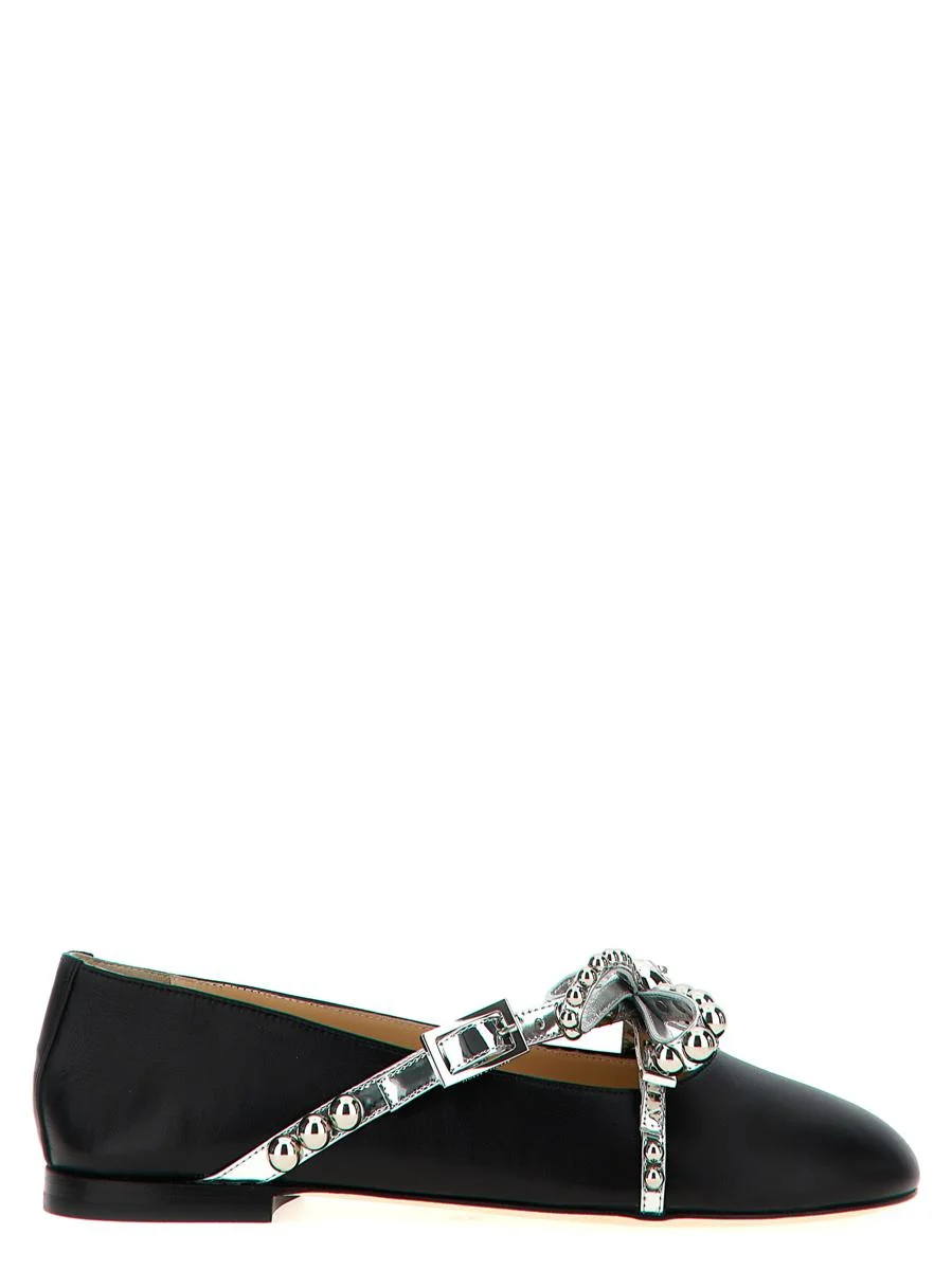 Mach & Mach 'Crystal Studs' Ballet Flats - 1